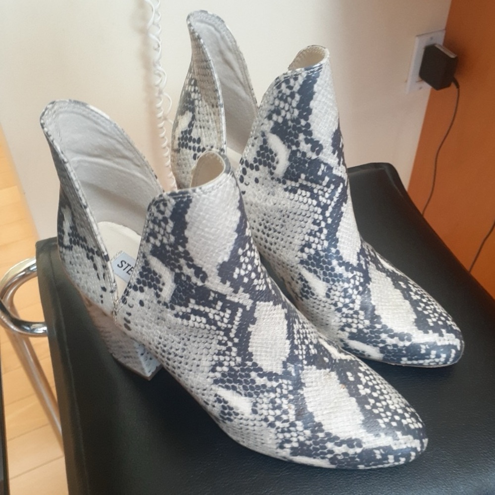 Steve Madden Snake Skin Booties